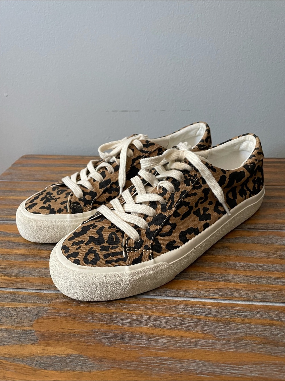 Madewell Sidewalk Low-Top Sneakers -  leopard print - sz 6